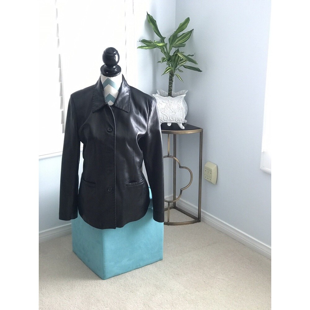 Genuine Leather Jacket Womens Size M
